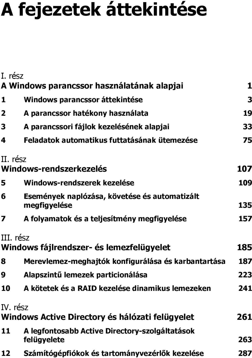 futtatásának ütemezése 75 II.