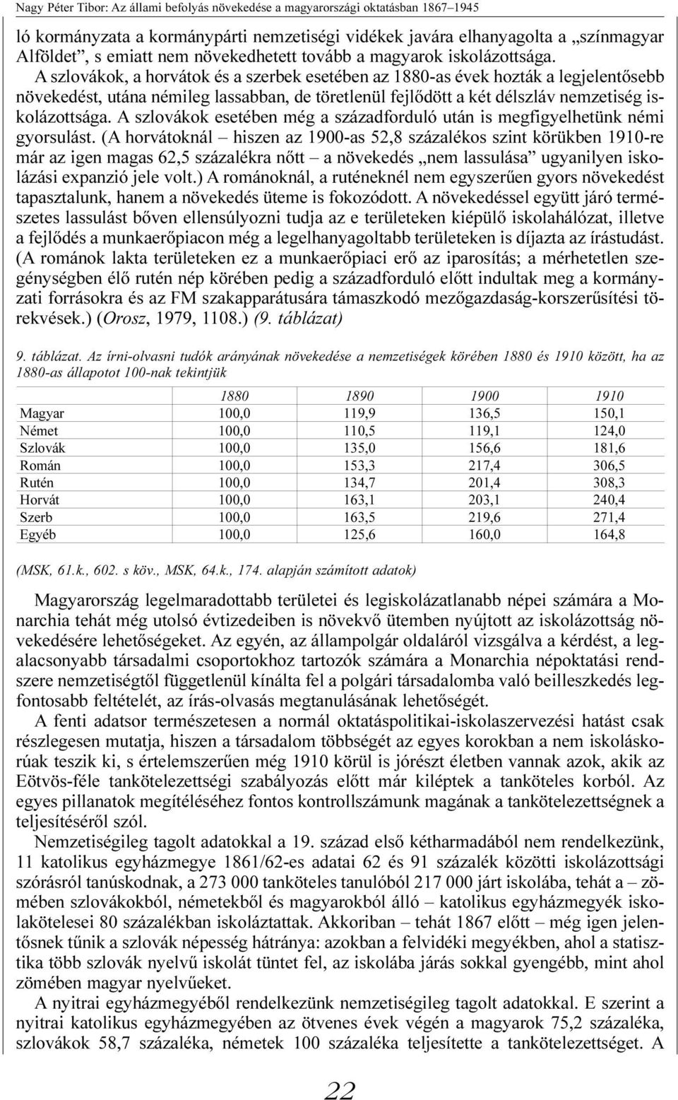 A szlovákok esetében még a századforduló után is megfigyelhetünk némi gyorsulást.