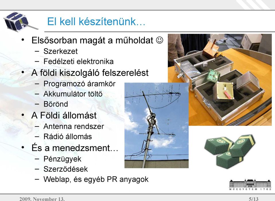 Akkumulátor töltő Bőrönd A Földi állomást Antenna rendszer Rádió állomás