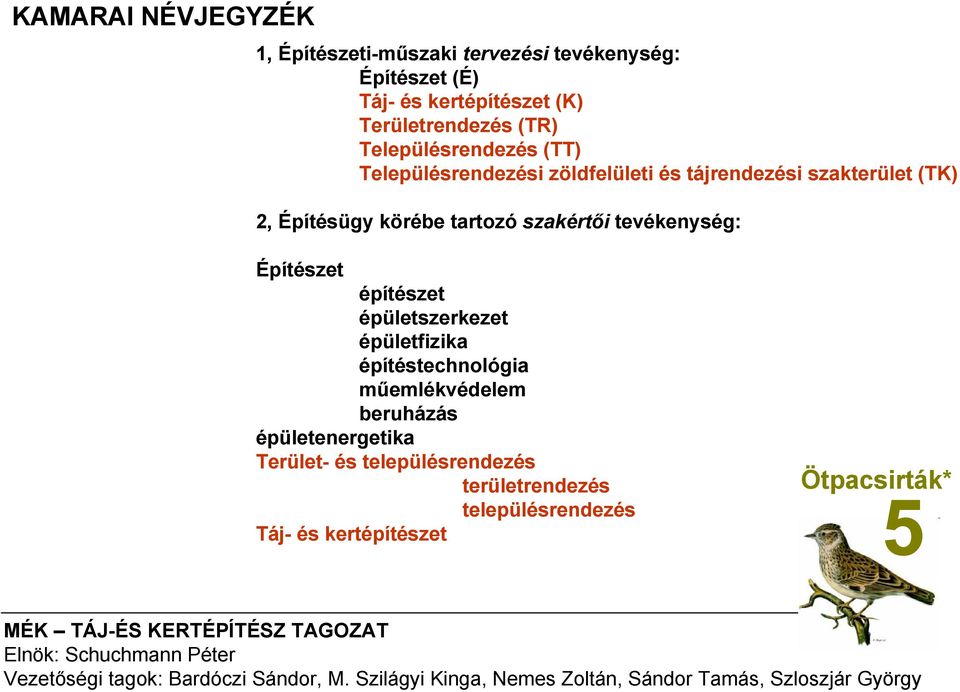 Építésügy körébe tartozó szakértői tevékenység: Építészet építészet épületszerkezet épületfizika építéstechnológia