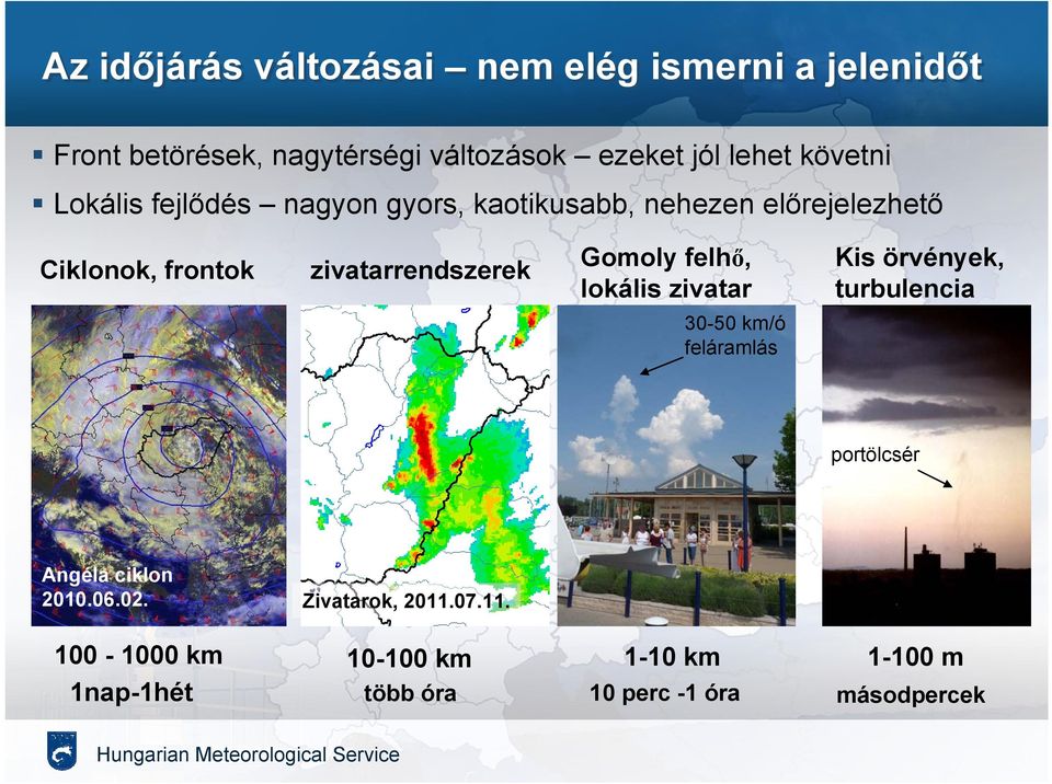 Gomoly felhő, lokális zivatar Kis örvények, turbulencia 30-50 km/ó feláramlás portölcsér Angéla ciklon 2010.06.