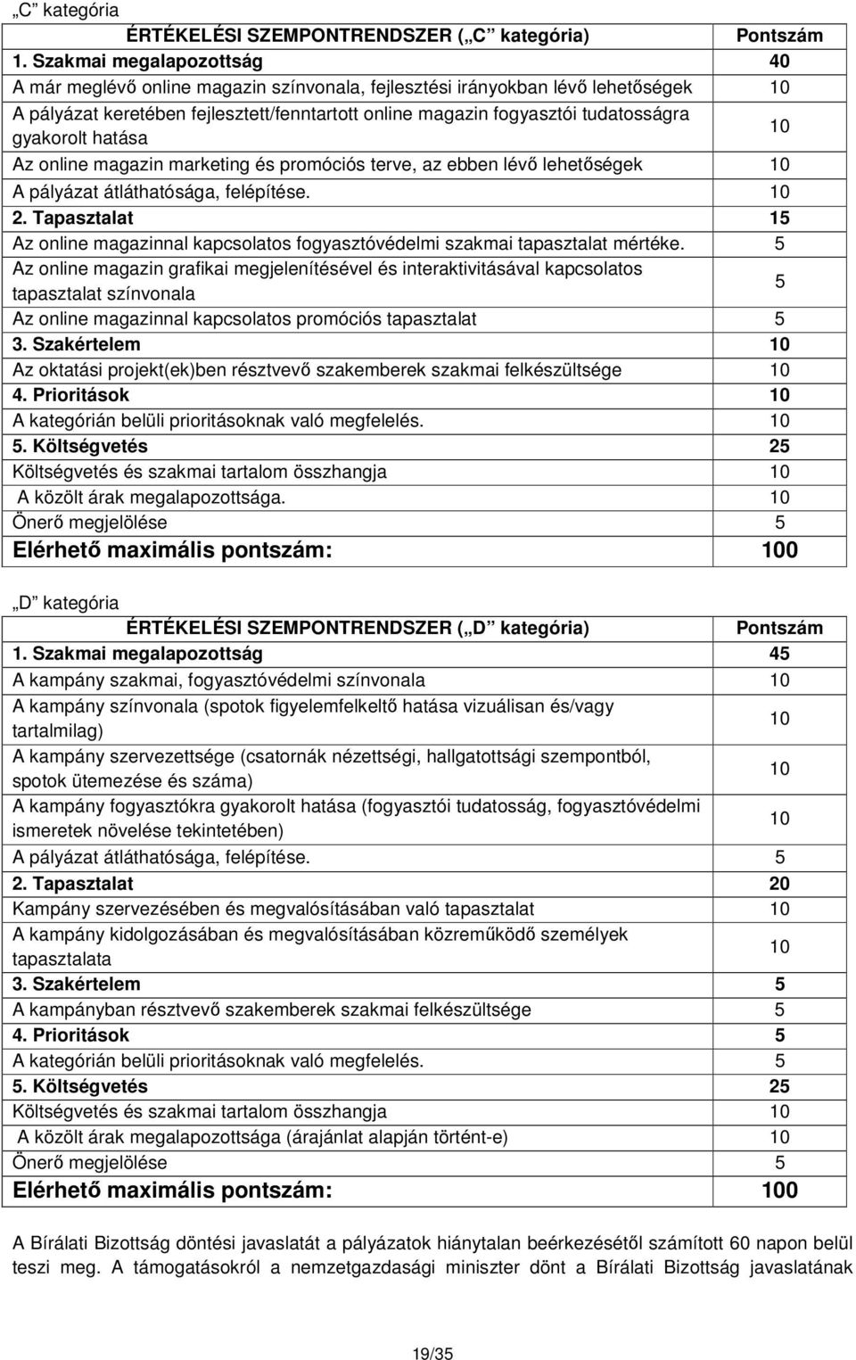 gyakorolt hatása 10 Az online magazin marketing és promóciós terve, az ebben lévő lehetőségek 10 A pályázat átláthatósága, felépítése. 10 2.