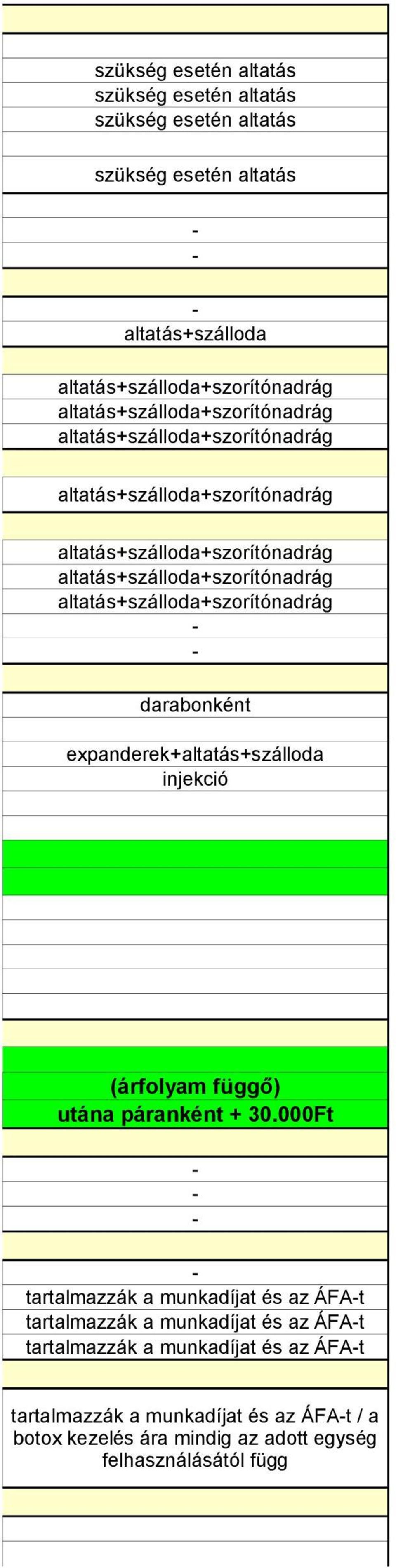 000Ft tartalmazzák a munkadíjat és az ÁFAt tartalmazzák a munkadíjat és az ÁFAt tartalmazzák a