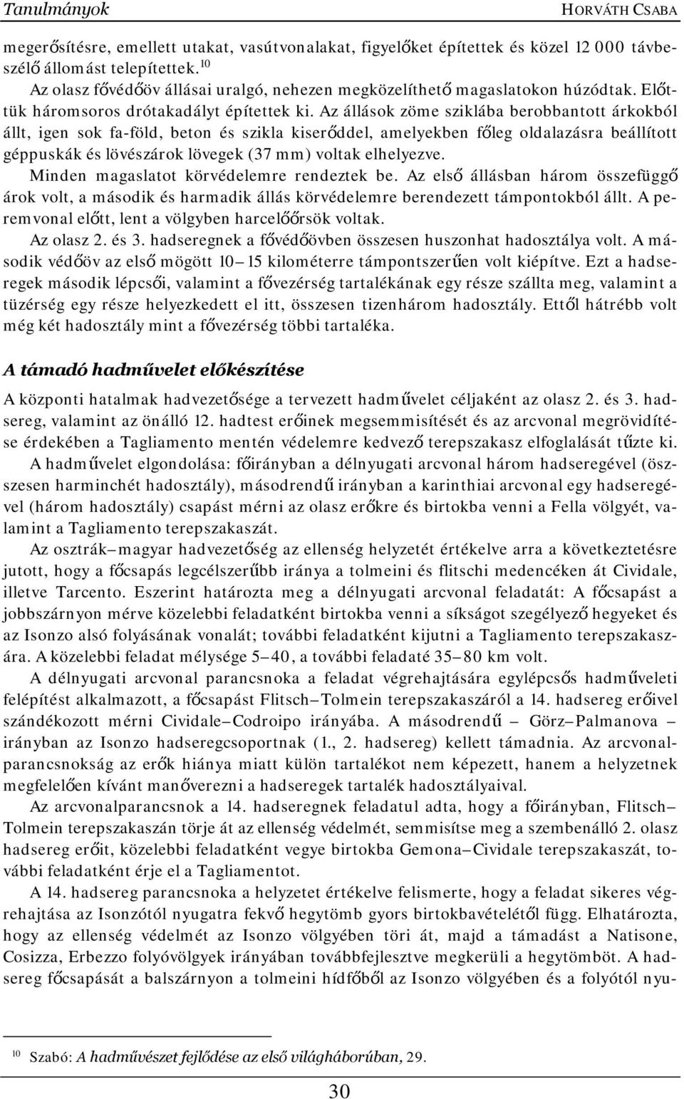 Az állások zöme sziklába berobbantott árkokból állt, igen sok fa-föld, beton és szikla kiserőddel, amelyekben főleg oldalazásra beállított géppuskák és lövészárok lövegek (37 mm) voltak elhelyezve.
