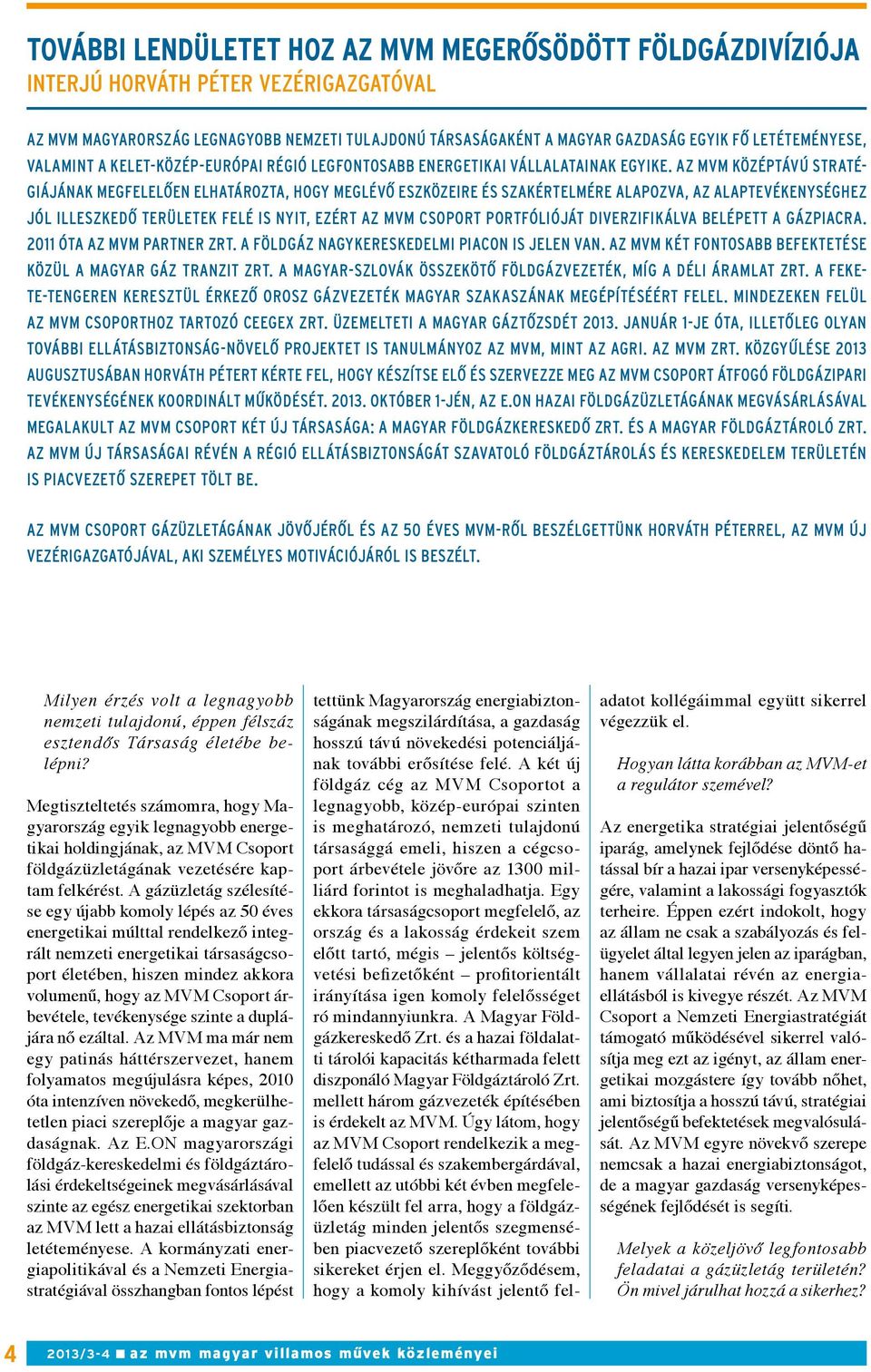 Az MVM középtávú stratégiájának megfelelően elhatározta, hogy meglévő eszközeire és szakértelmére alapozva, az alaptevékenységhez jól illeszkedő területek felé is nyit, ezért az MVM Csoport