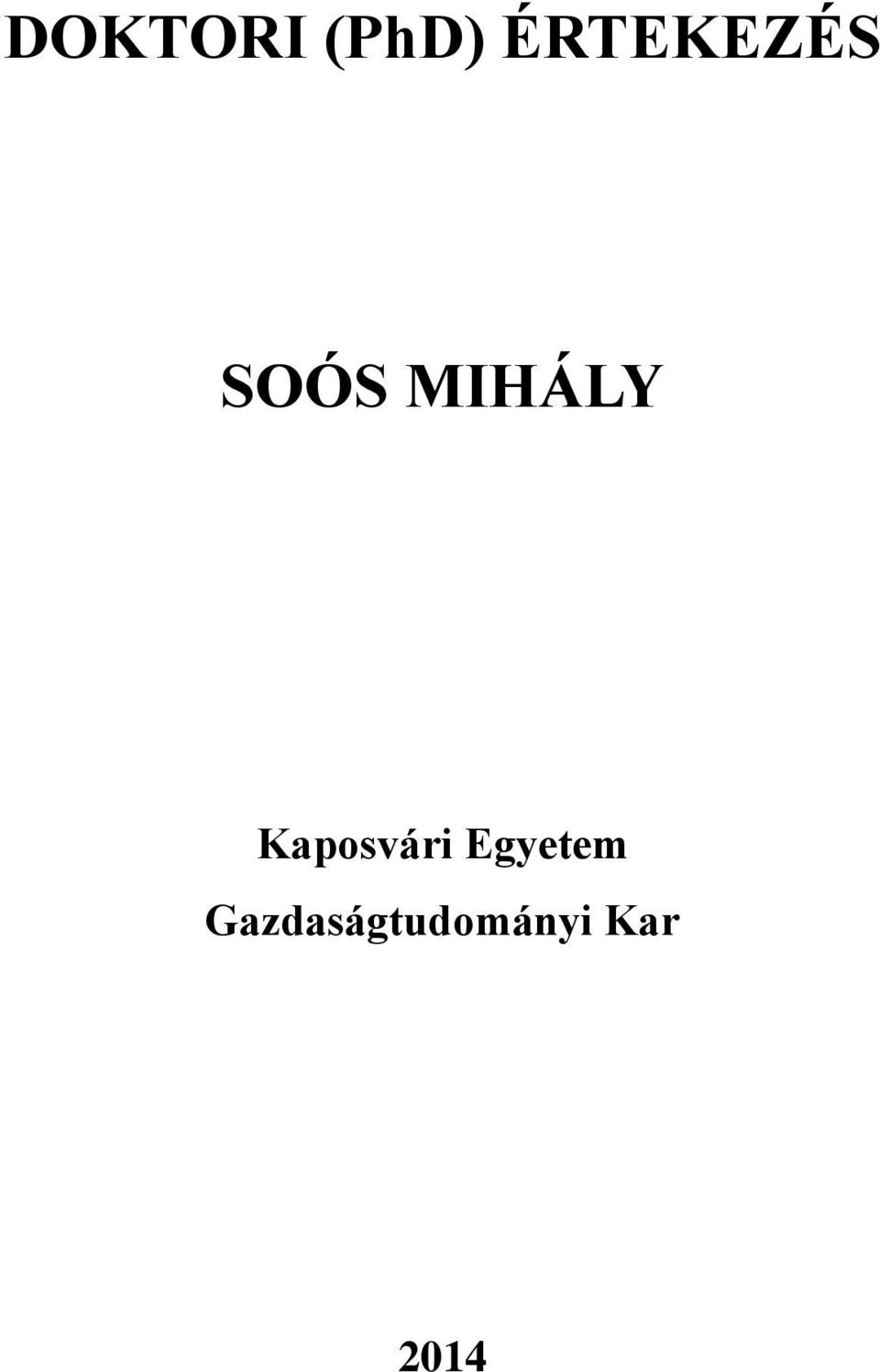 MIHÁLY Kaposvári