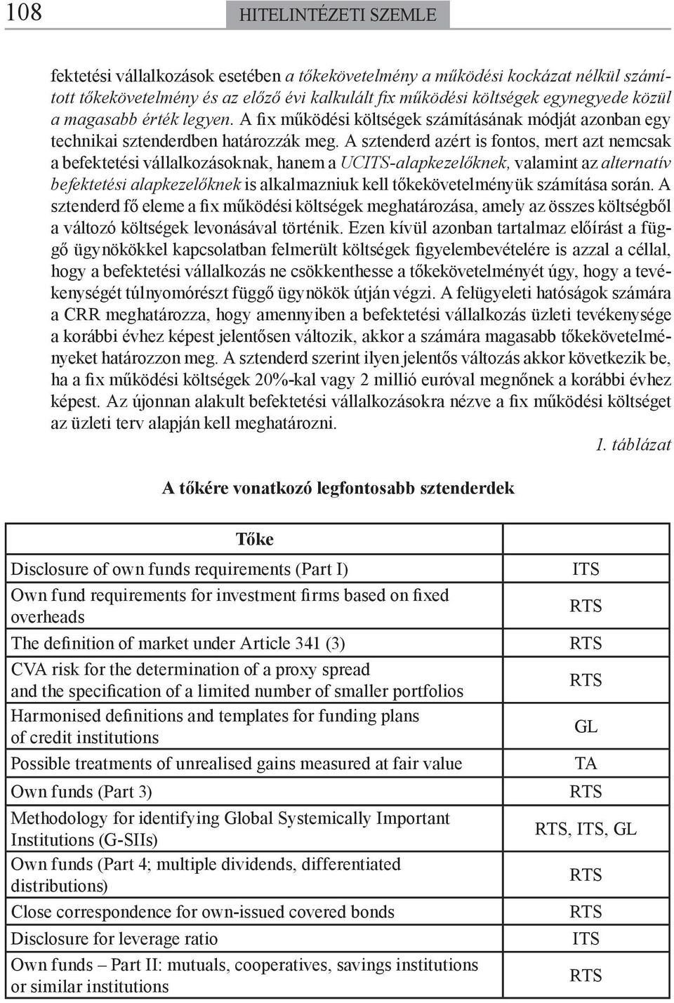 A sztenderd azért is fontos, mert azt nemcsak a befektetési vállalkozásoknak, hanem a UC-alapkezelőknek, valamint az alternatív befektetési alapkezelőknek is alkalmazniuk kell tőkekövetelményük