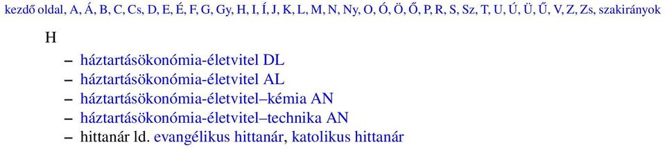 háztartásökonómia-életvitel DL háztartásökonómia-életvitel AL