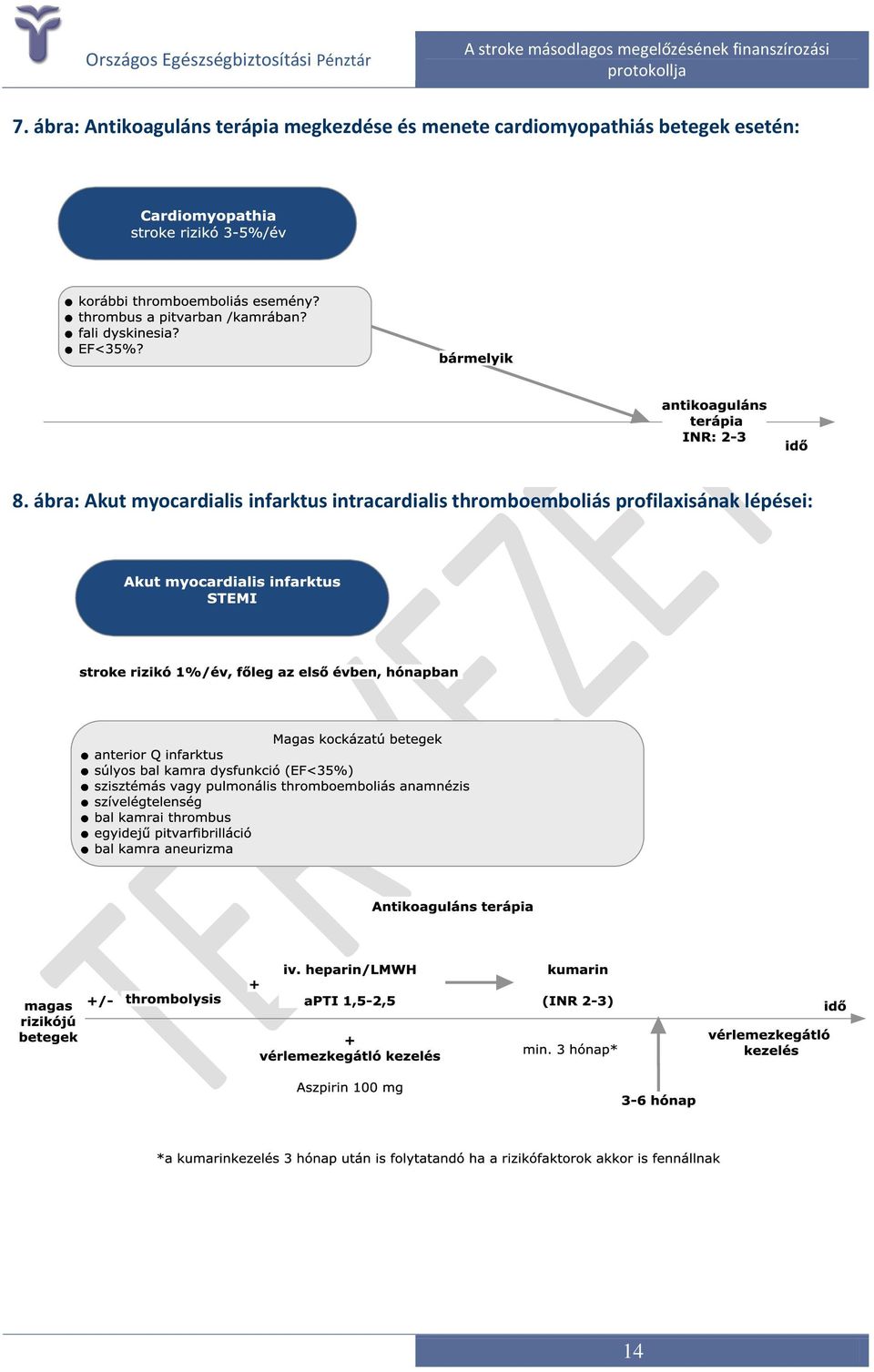 ábra: Akut myocardialis infarktus