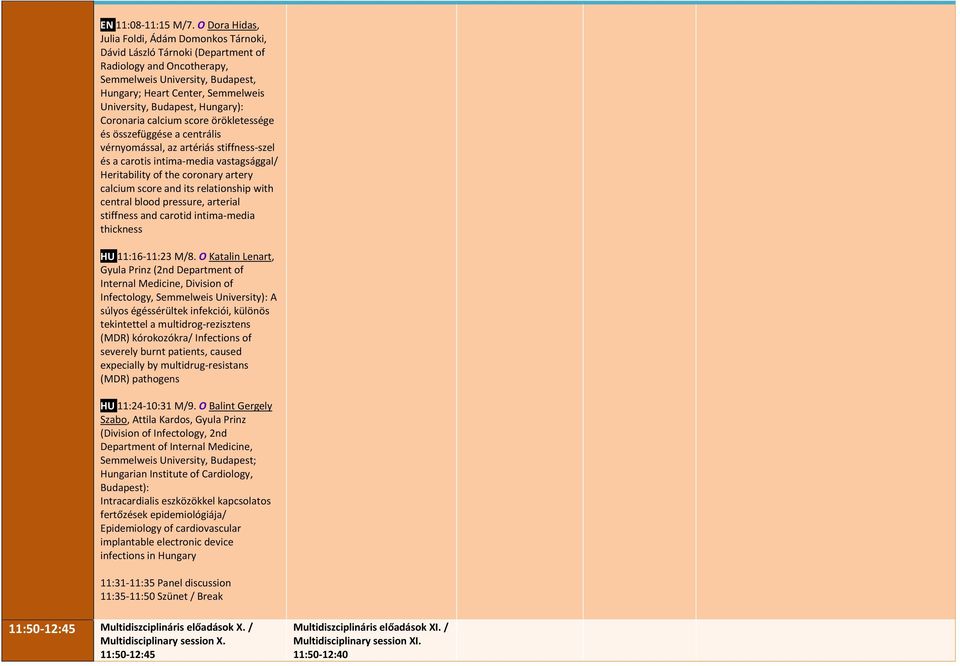 Budapest, Hungary): Coronaria calcium score örökletessége és összefüggése a centrális vérnyomással, az artériás stiffness-szel és a carotis intima-media vastagsággal/ Heritability of the coronary