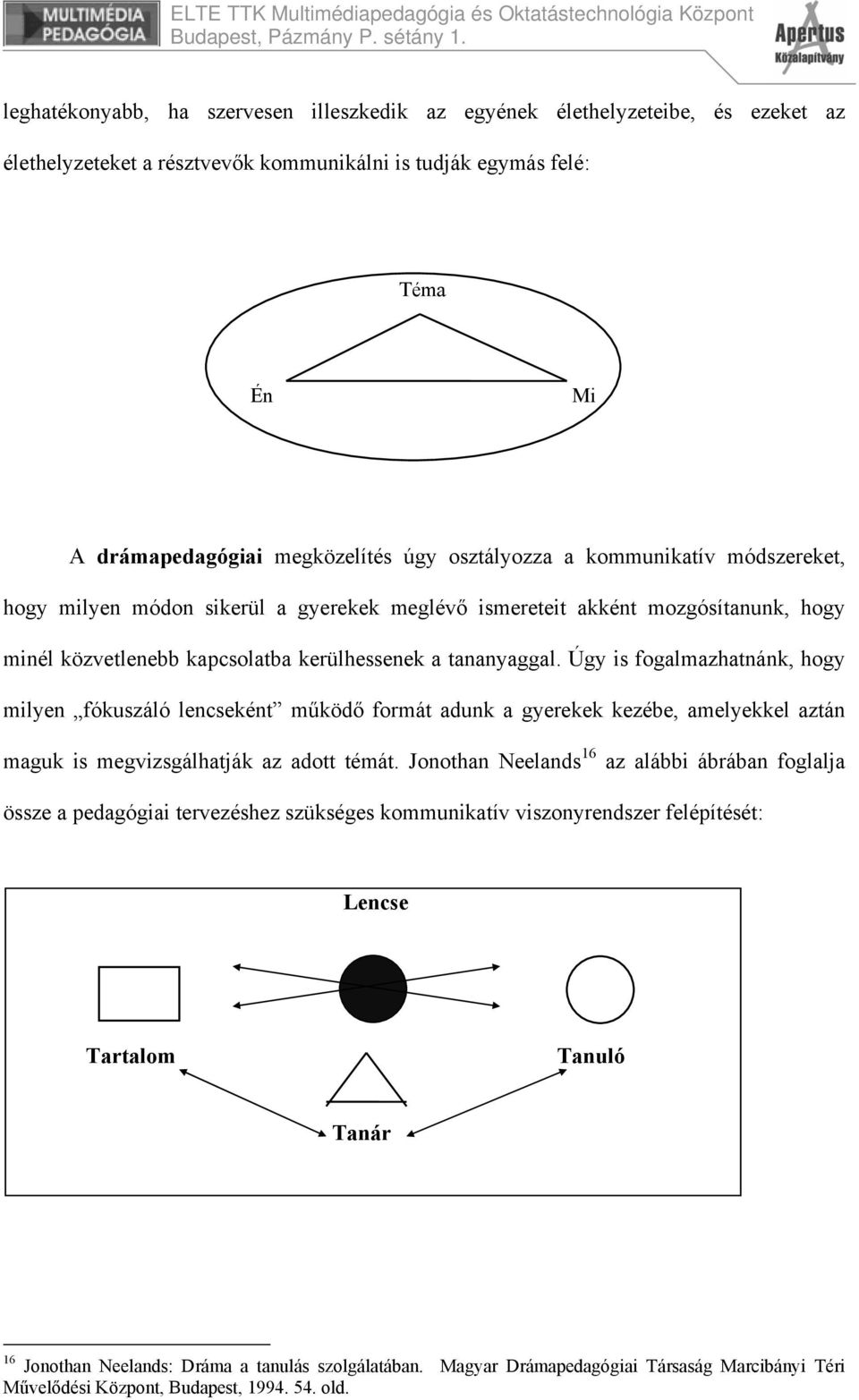 Úgy is fogalmazhatnánk, hogy milyen fókuszáló lencseként működő formát adunk a gyerekek kezébe, amelyekkel aztán maguk is megvizsgálhatják az adott témát.