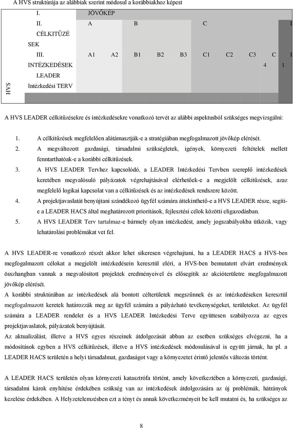 A célkitűzések megfelelően alátámasztják-e a stratégiában megfogalmazott jövőkép elérését. 2.