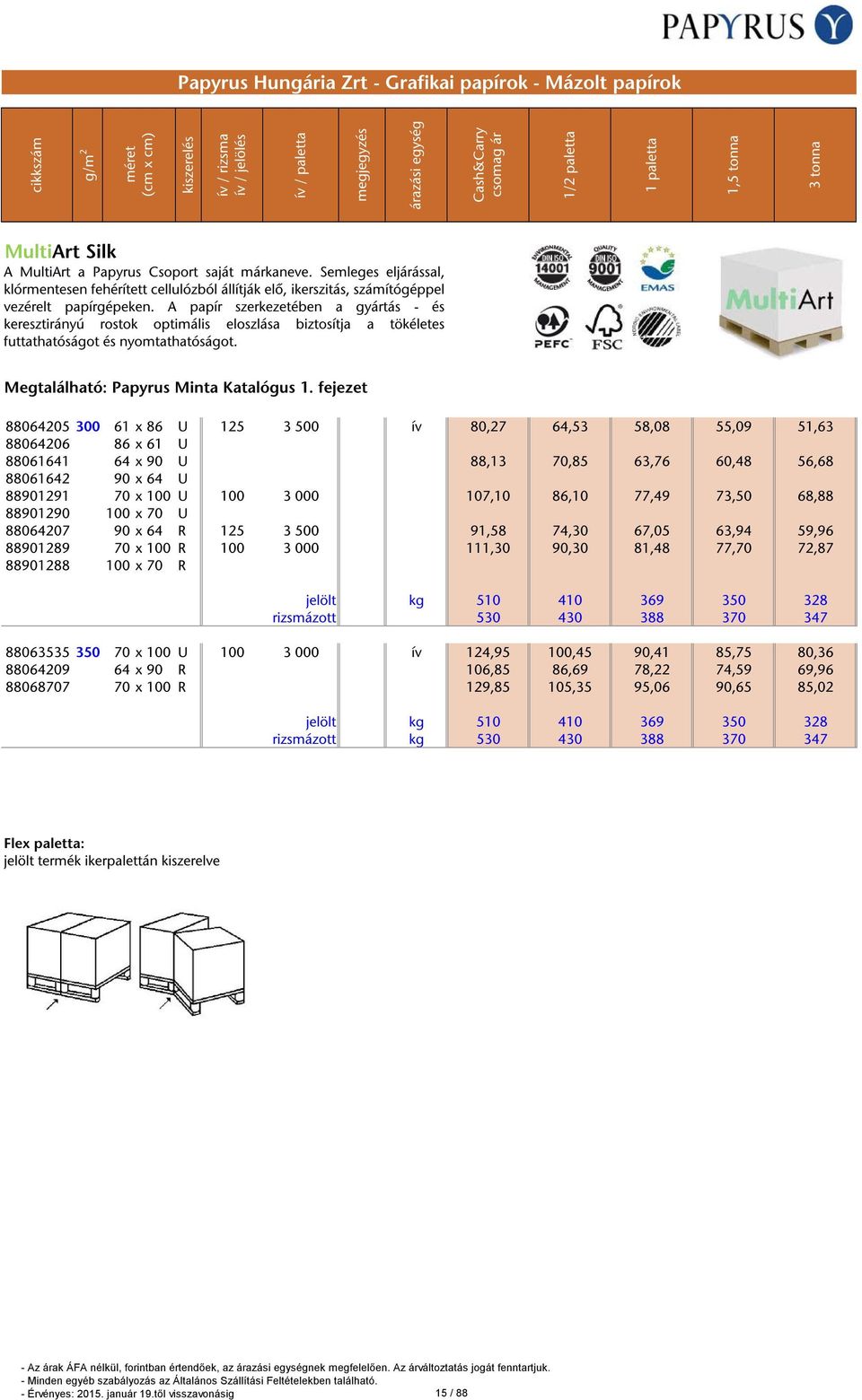 111,30 90,30 81,48 77,70 72,87 88901288 100 x 70 R 88063535 350 70 x 100 U 100 3 000 ív 124,95 100,45 90,41 85,75 80,36 88064209 64 x 90 R 106,85 86,69 78,22 74,59 69,96