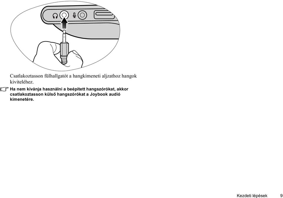 Ha nem kívánja használni a beépített hangszórókat,