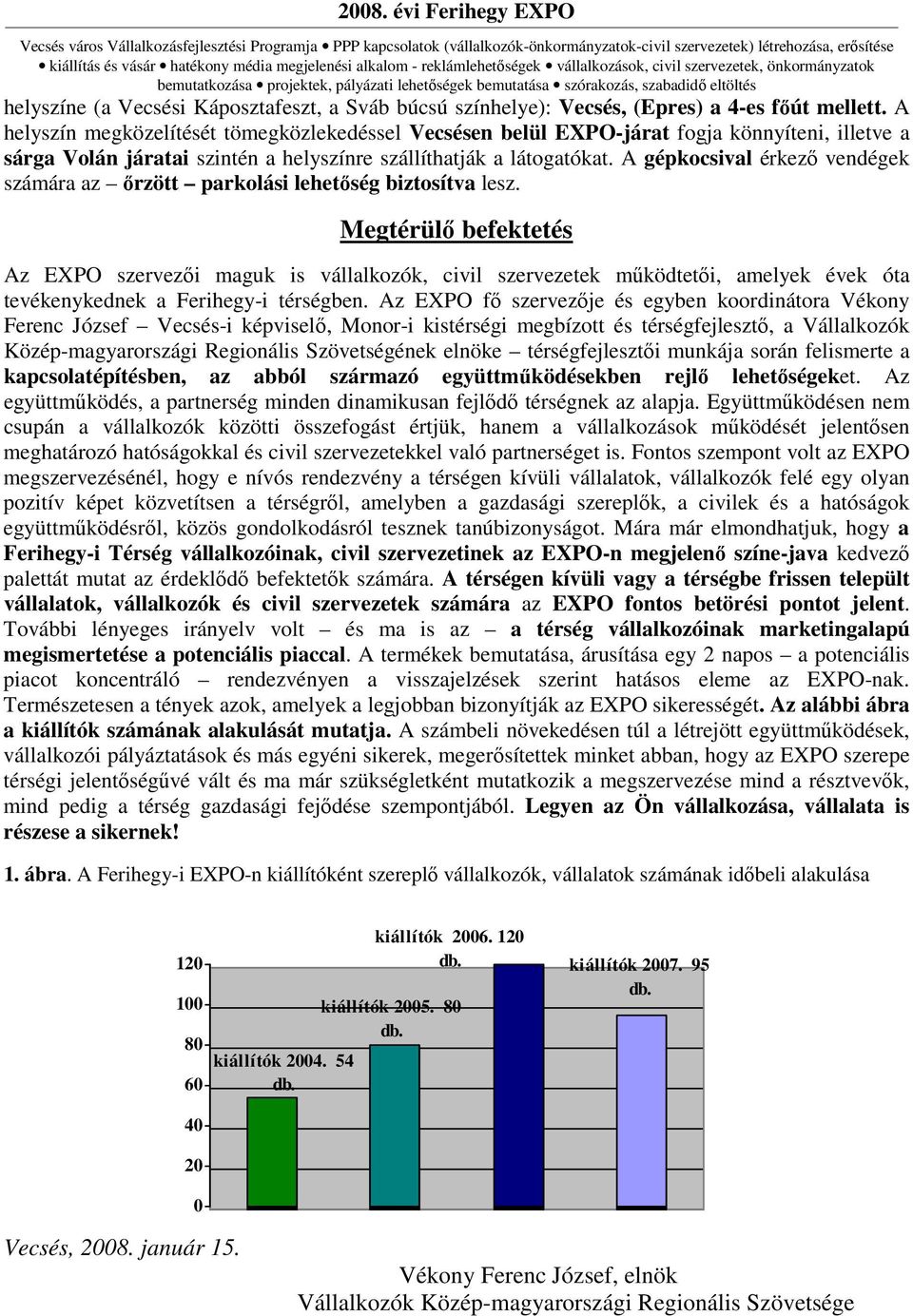 A gépkocsival érkezı vendégek számára az ırzött parkolási lehetıség biztosítva lesz.