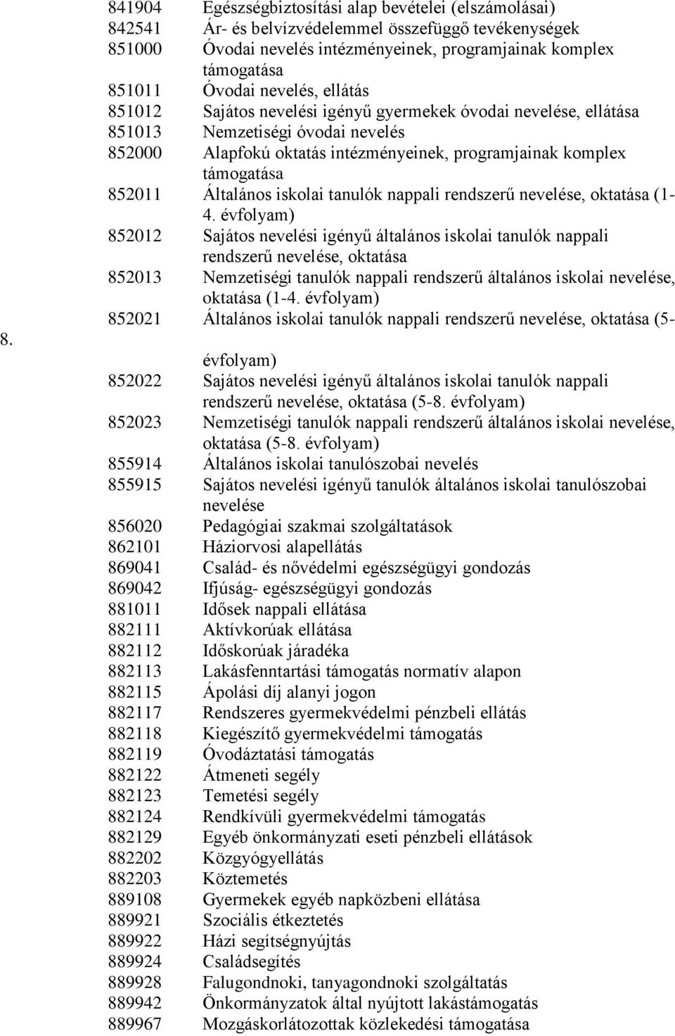 852011 Általános iskolai tanulók nappali rendszerű nevelése, oktatása (1-4.