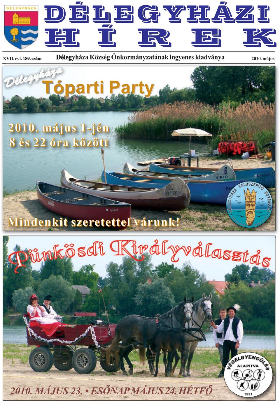 kiadványa Tóparti Party 2010. május 2010.