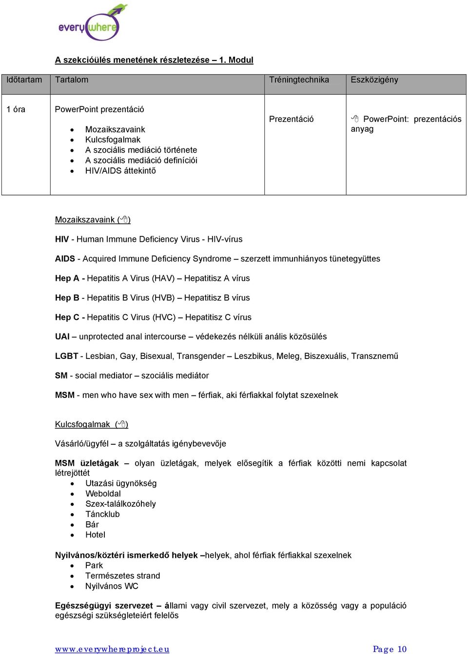 Prezentáció PowerPoint: prezentációs anyag Mozaikszavaink ( ) HIV - Human Immune Deficiency Virus - HIV-vírus AIDS - Acquired Immune Deficiency Syndrome szerzett immunhiányos tünetegyüttes Hep A -