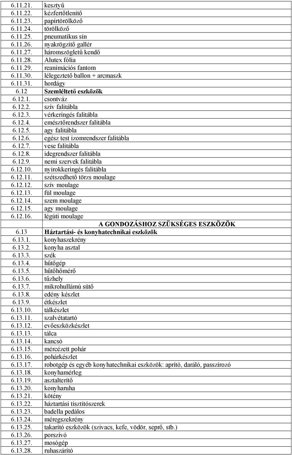 emésztőrendszer falitábla 6.12.5. agy falitábla 6.12.6. egész test izomrendszer falitábla 6.12.7. vese falitábla 6.12.8. idegrendszer falitábla 6.12.9. nemi szervek falitábla 6.12.10.