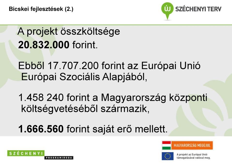 200 forint az Európai Unió Európai Szociális Alapjából, 1.