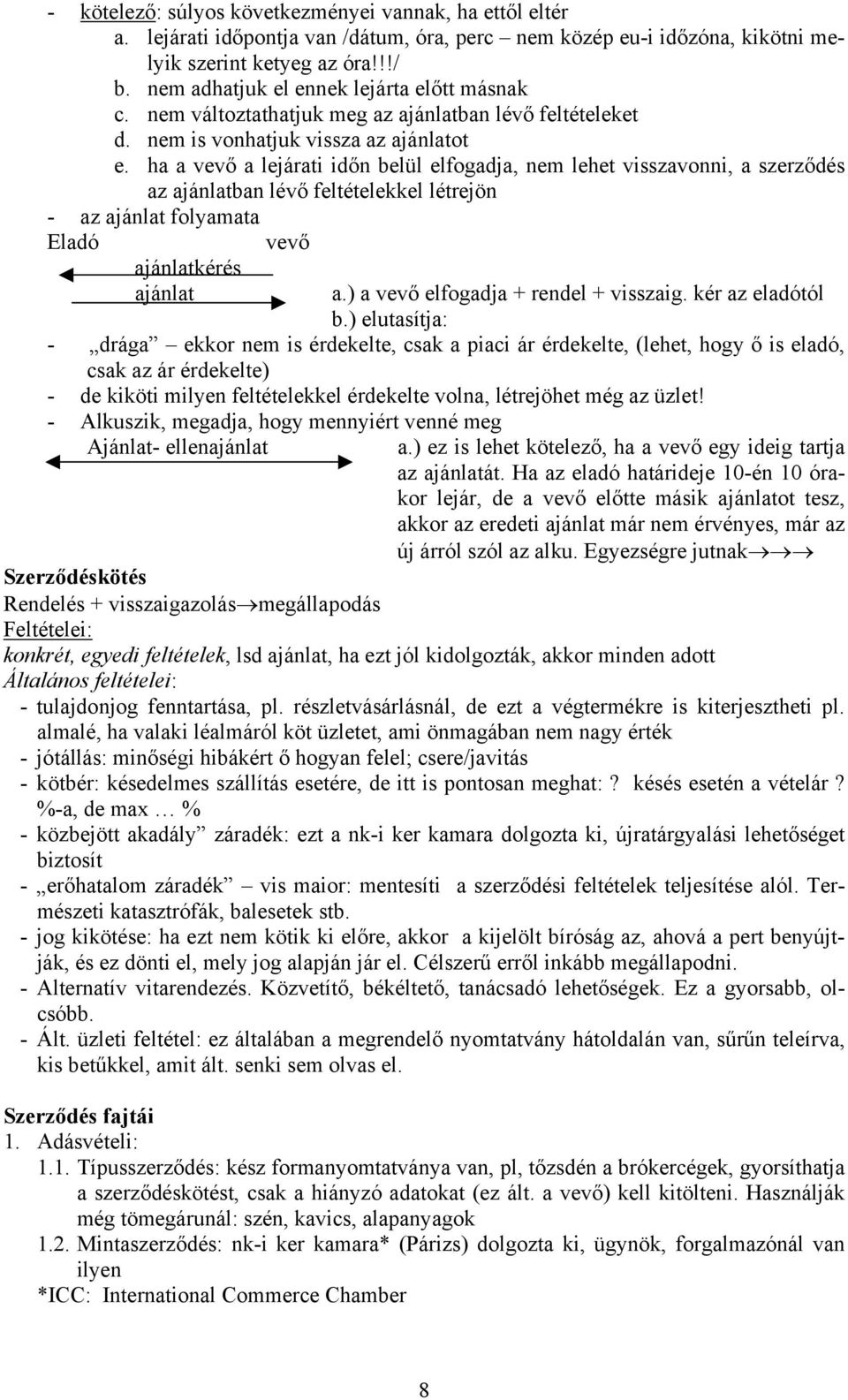 ha a vevő a lejárati időn belül elfogadja, nem lehet visszavonni, a szerződés az ajánlatban lévő feltételekkel létrejön - az ajánlat folyamata Eladó ajánlatkérés ajánlat vevő a.