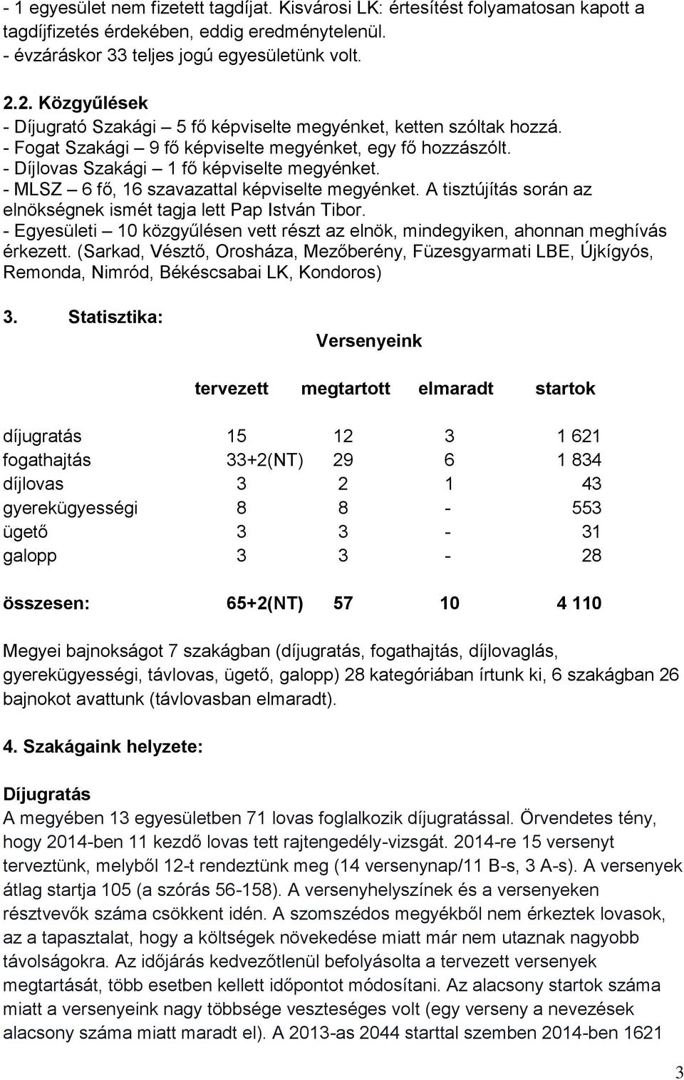 - MLSZ 6 fő, 16 szavazattal képviselte megyénket. A tisztújítás során az elnökségnek ismét tagja lett Pap István Tibor.