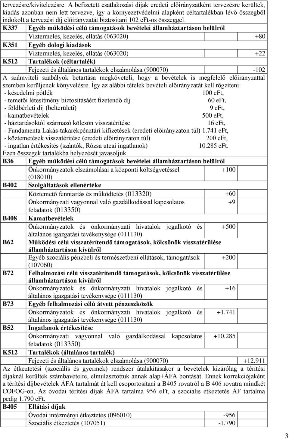 előirányzatát biztosítani 102 eft-os összeggel.