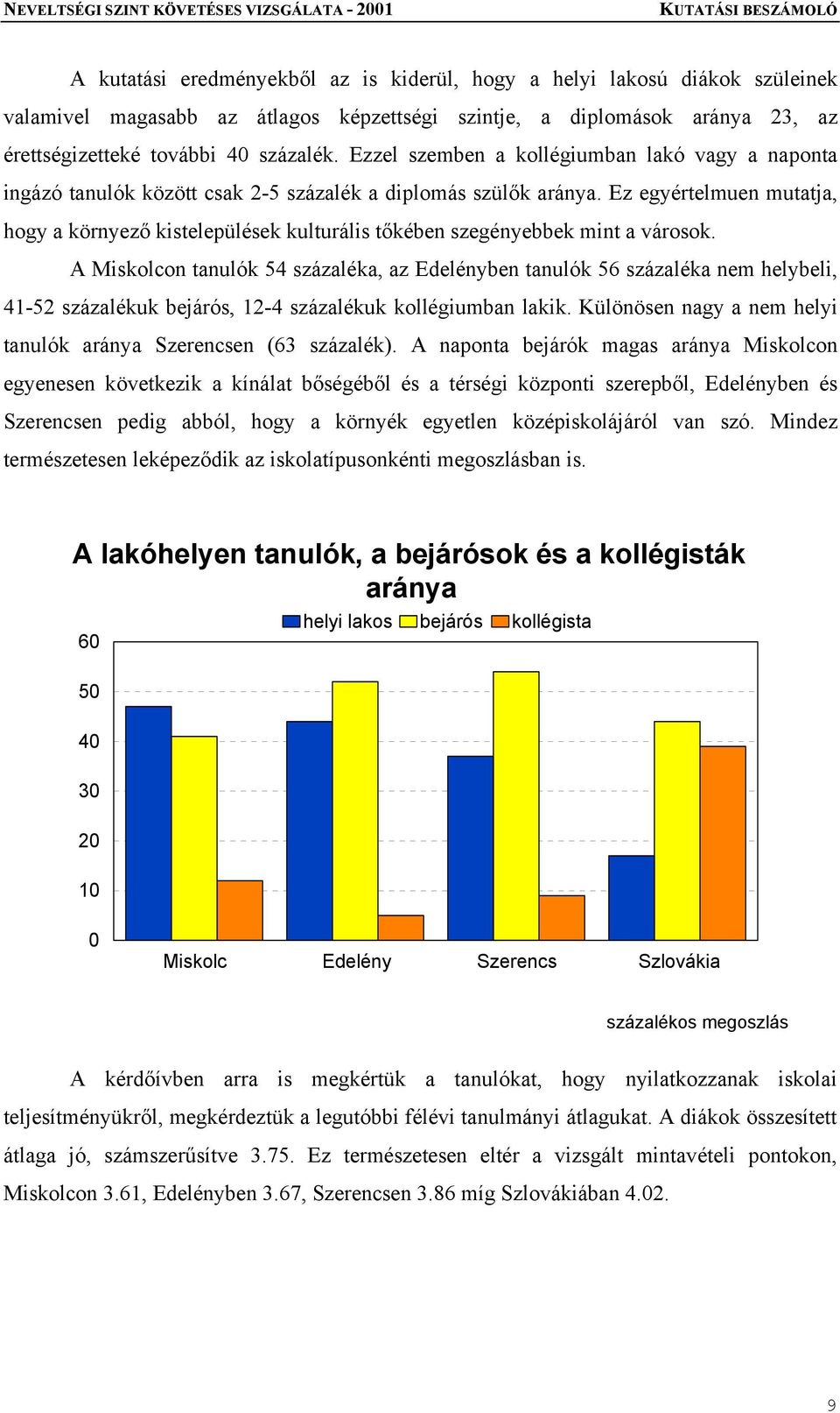 Ez egyértelmuen mutatja, hogy a környező kistelepülések kulturális tőkében szegényebbek mint a városok.