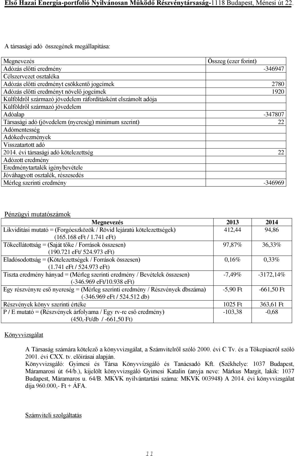 Adókedvezmények Visszatartott adó 2014.