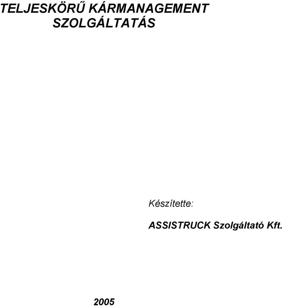 SZOLGÁLTATÁS