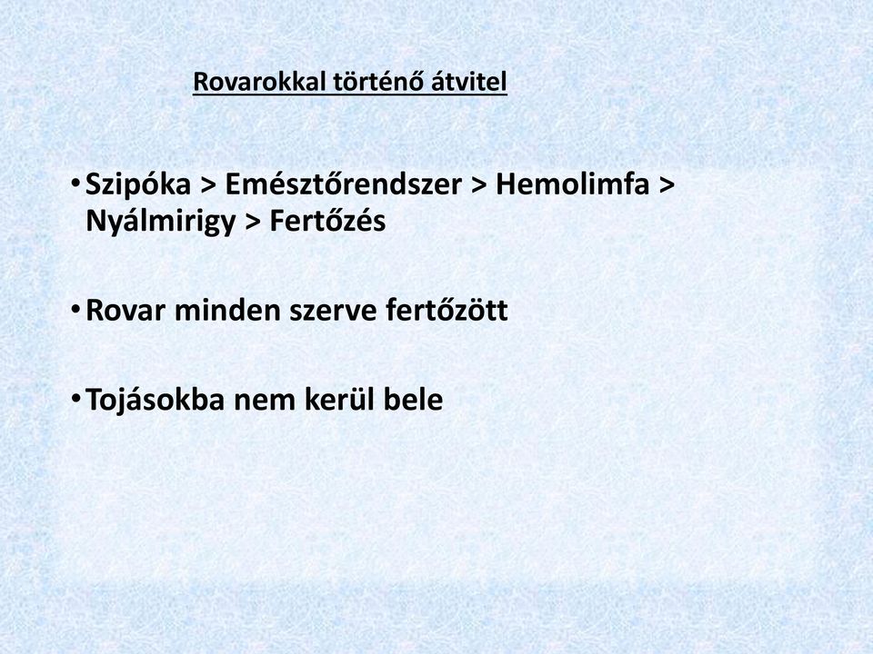 Nyálmirigy > Fertőzés Rovar minden