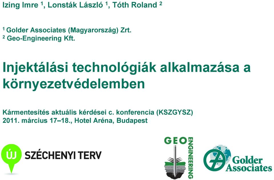 Injektálási technológiák alkalmazása a környezetvédelemben