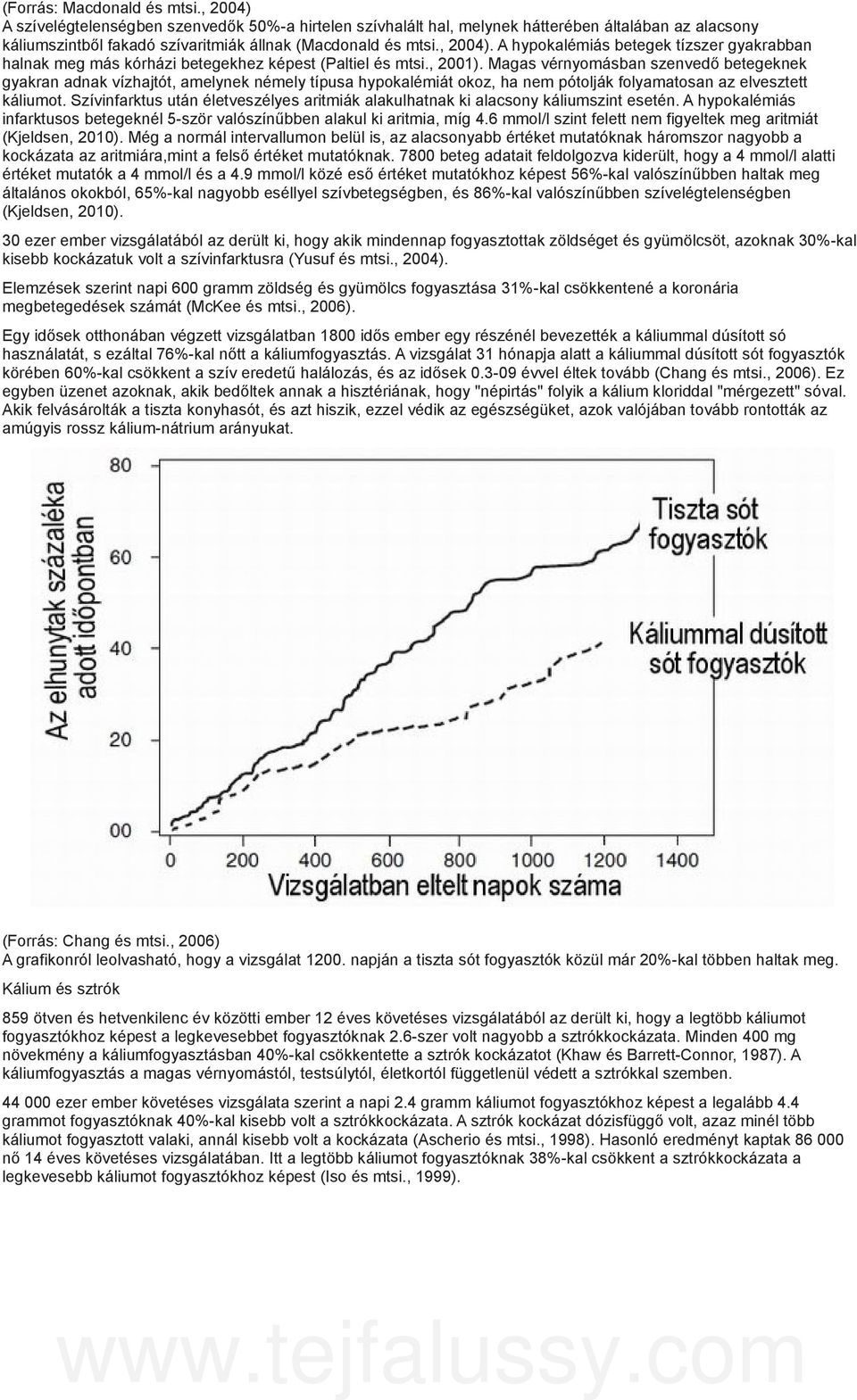 Magas vérnyomásban szenvedő betegeknek gyakran adnak vízhajtót, amelynek némely típusa hypokalémiát okoz, ha nem pótolják folyamatosan az elvesztett káliumot.