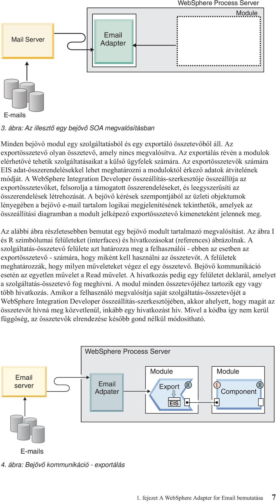 Az exportösszetevők számára EIS adat-összerendelésekkel lehet meghatározni a moduloktól érkező adatok átvitelének módját.