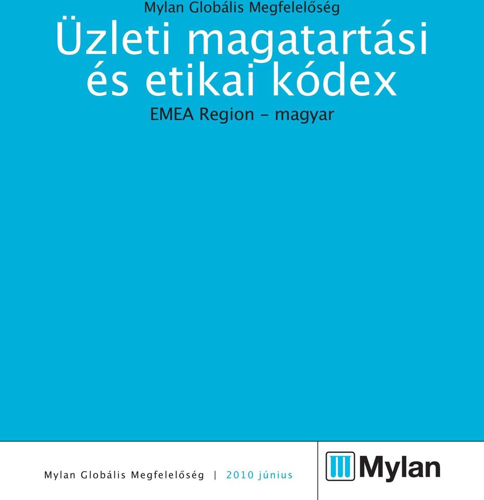 kódex EMEA Region - magyar 