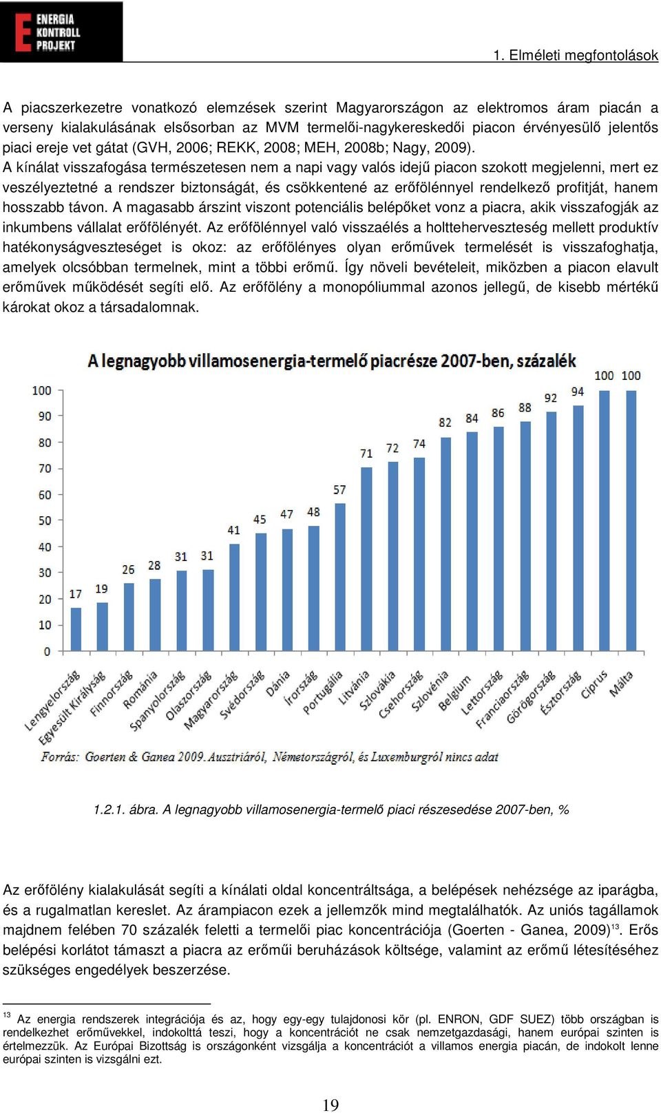 A kínálat visszafogása természetesen nem a napi vagy valós idej piacon szokott megjelenni, mert ez veszélyeztetné a rendszer biztonságát, és csökkentené az erfölénnyel rendelkez profitját, hanem