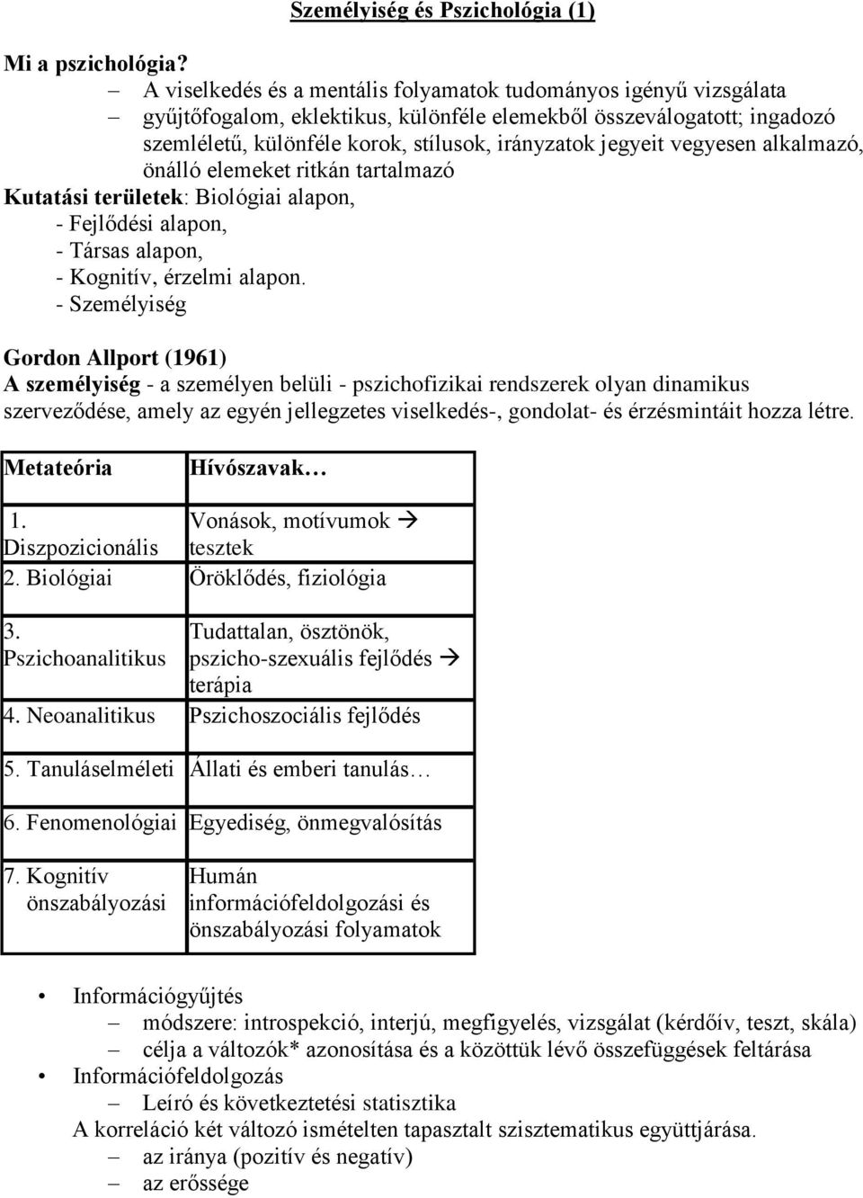 vegyesen alkalmazó, önálló elemeket ritkán tartalmazó Kutatási területek: Biológiai alapon, - Fejlődési alapon, - Társas alapon, - Kognitív, érzelmi alapon.