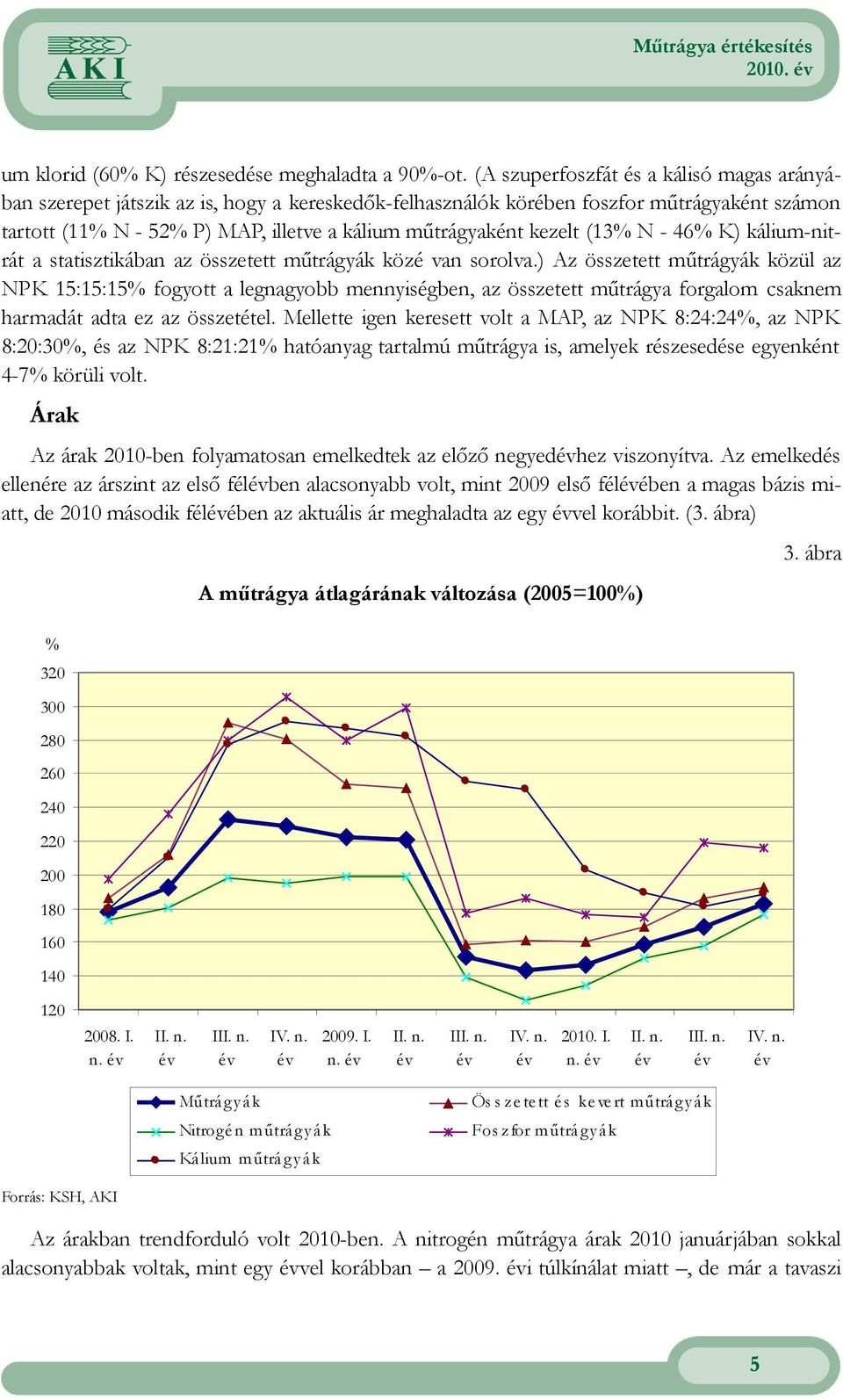 kezelt (13% N - 46% K) kálium-nitrát a statisztikában az összetett műtrágyák közé van sorolva.