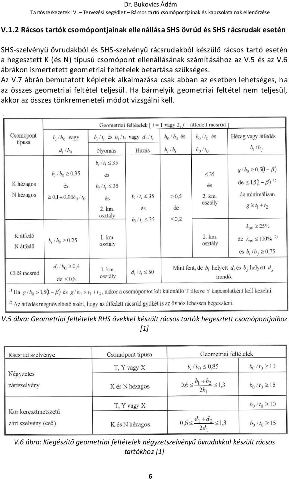 7 ábrán bemutatott képletek alkalmazása csak abban az esetben lehetséges, ha az összes geometriai feltétel teljesül.