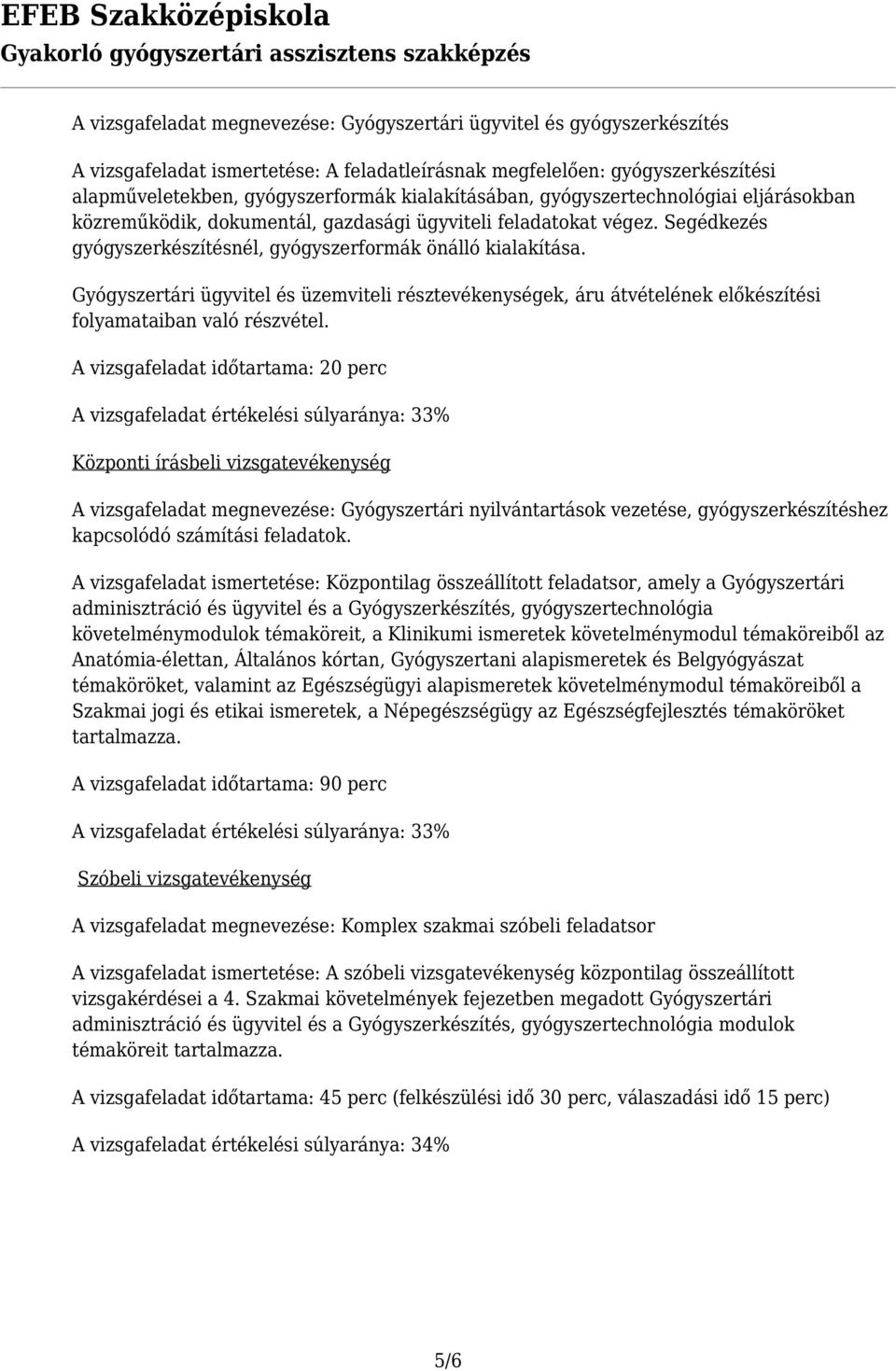 Gyógyszertári ügyvitel és üzemviteli résztevékenységek, áru átvételének előkészítési folyamataiban való részvétel.