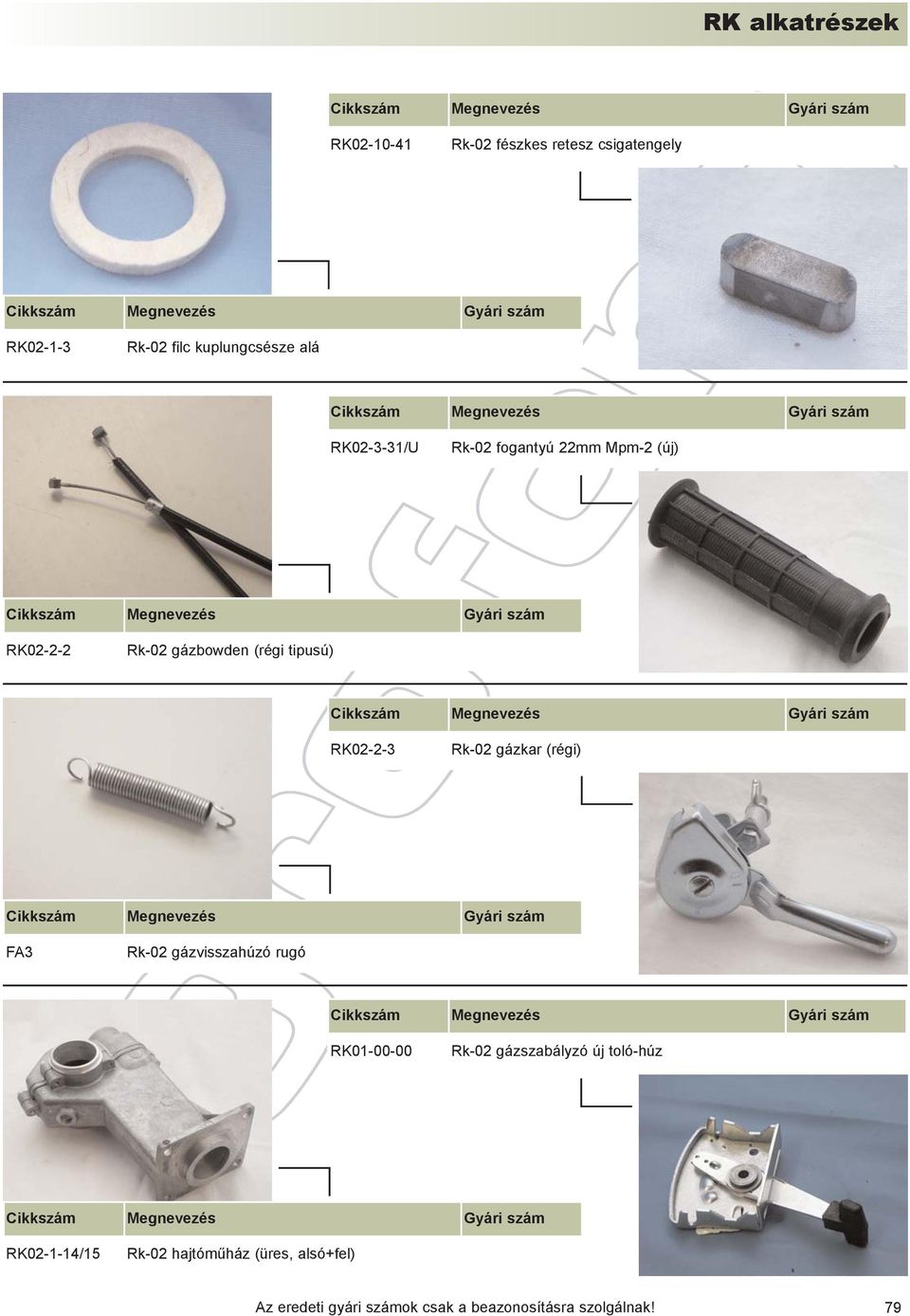 tipusú) RK02-2-3 Rk-02 gázkar (régi) FA3 Rk-02 gázvisszahúzó rugó RK01-00-00