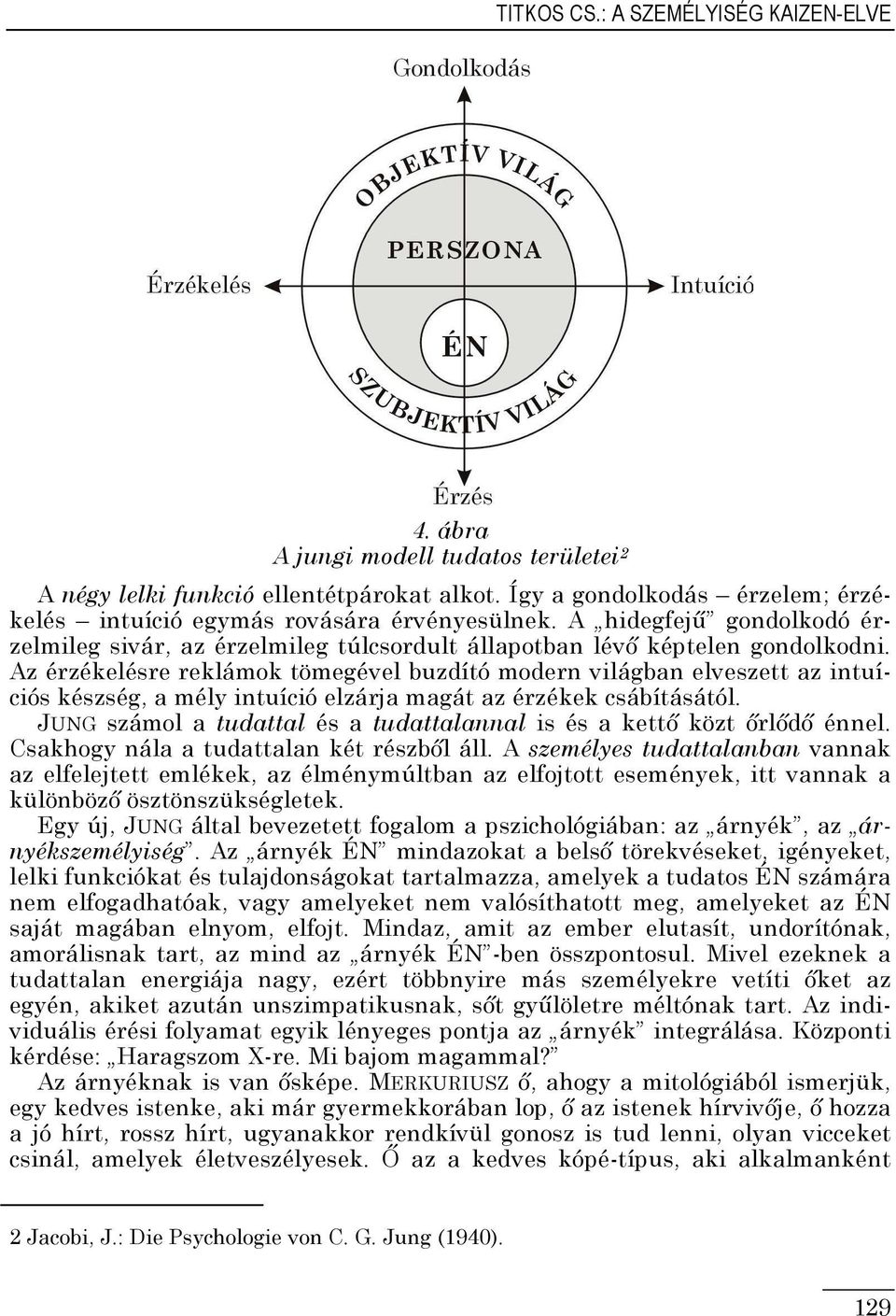 Az érzékelésre reklámok tömegével buzdító modern világban elveszett az intuíciós készség, a mély intuíció elzárja magát az érzékek csábításától.