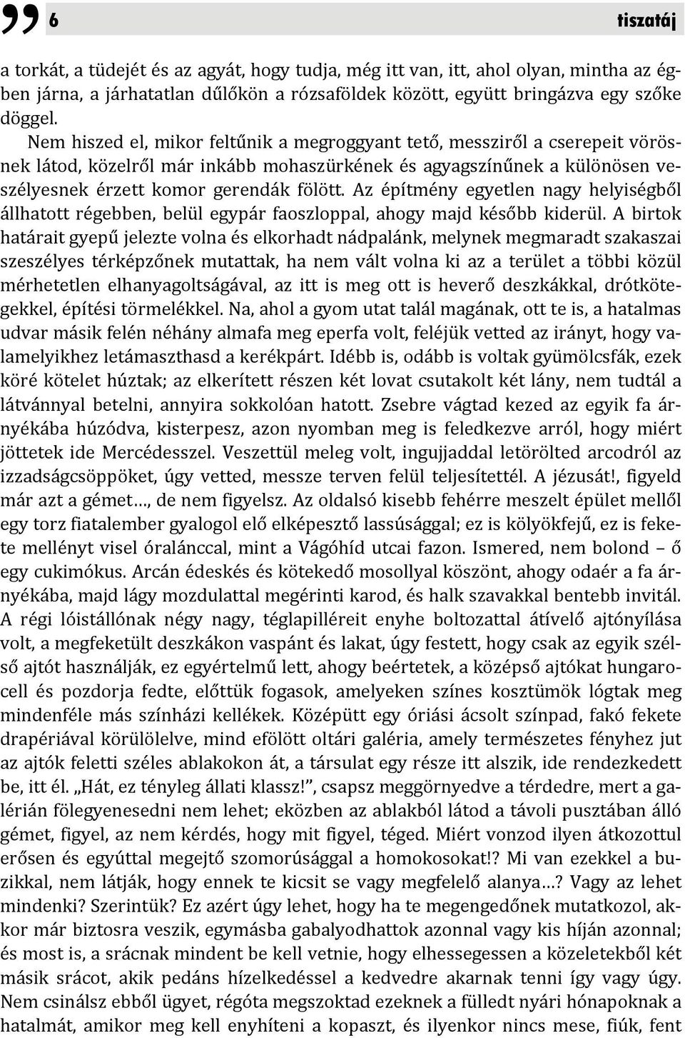 Az építmény egyetlen nagy helyiségből állhatott régebben, belül egypár faoszloppal, ahogy majd később kiderül.