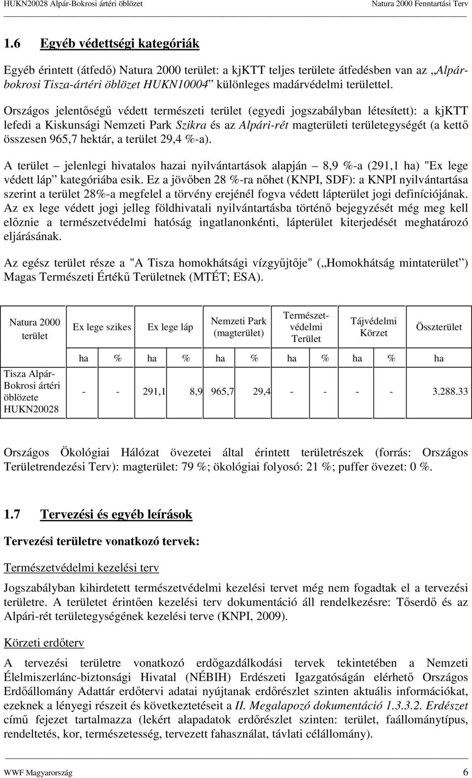 hektár, a terület 29,4 %-a). A terület jelenlegi hivatals hazai nyilvántartásk alapján 8,9 %-a (291,1 ha) "Ex lege védett láp kategóriába esik.