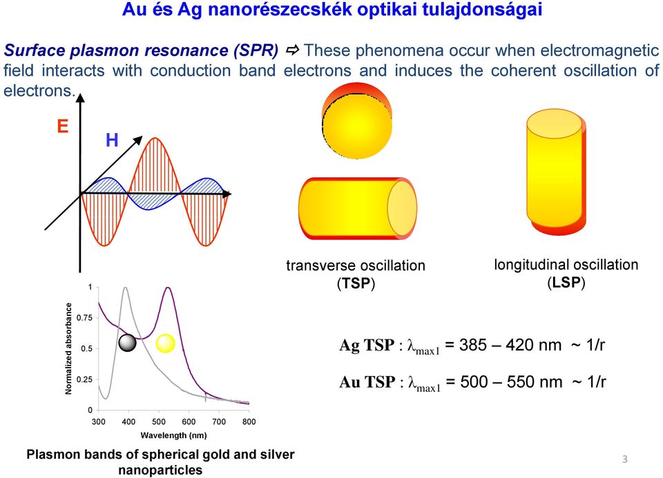 E H 1 transverse oscillation (TSP) longitudinal oscillation (LSP) 0.75 0.