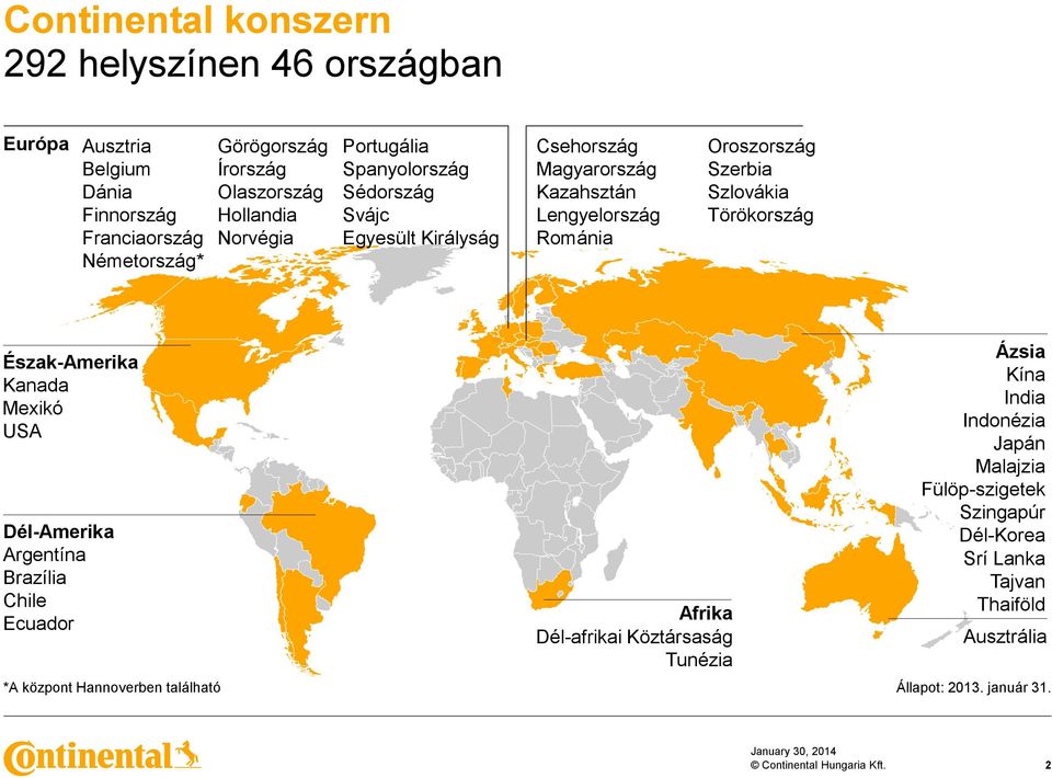 Szlovákia Törökország Észak-Amerika Kanada Mexikó USA Dél-Amerika Argentína Brazília Chile Ecuador Afrika Dél-afrikai Köztársaság Tunézia Ázsia Kína India