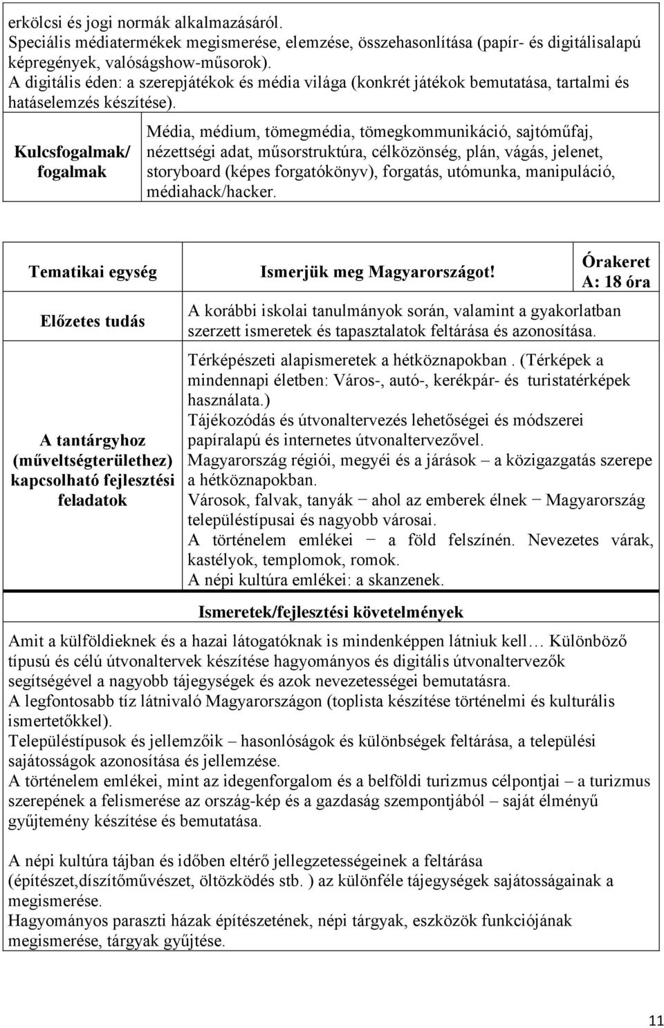 Kulcs/ Média, médium, tömegmédia, tömegkommunikáció, sajtóműfaj, nézettségi adat, műsorstruktúra, célközönség, plán, vágás, jelenet, storyboard (képes forgatókönyv), forgatás, utómunka, manipuláció,