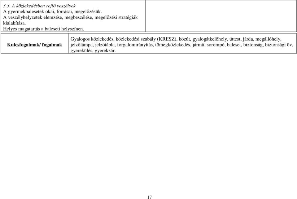 Helyes magatartás a baleseti helyszínen.