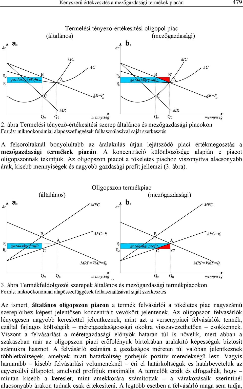 útján lejátszódó piaci értékmegosztás a mezőgazdasági termékek piacán. A koncentráció különbözősége alapján e piacot oligopszonnak tekintjük.