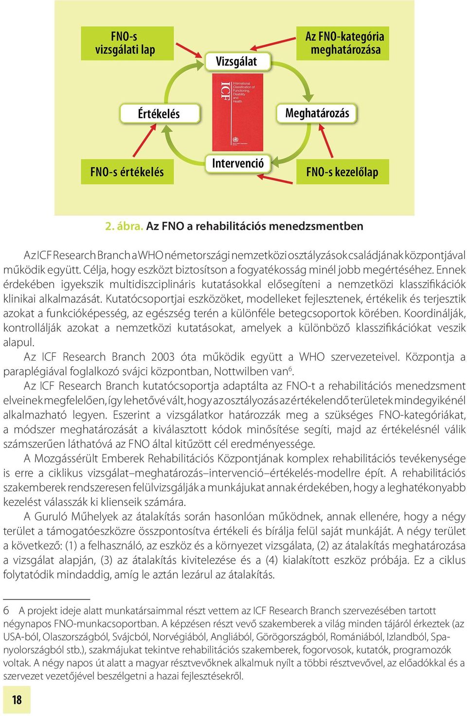 Kutatócsoportjai eszközöket, modelleket fejlesztenek, értékelik és terjesztik azokat a funkcióképesség, az egészség terén a különféle betegcsoportok körében.